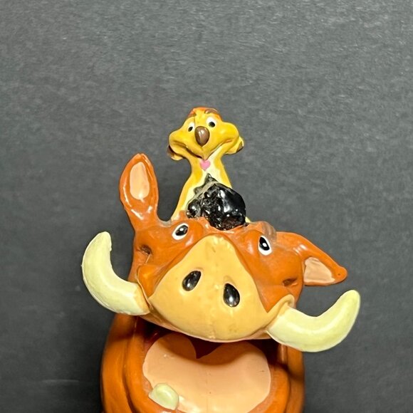 Vintage Disney Lion King Timon & Pumbaa PVC Cake Topper Toy Figurine 2.75" - Picture 2 of 7